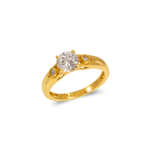 773-134 Ladies Fancy Solitaire CZ Ring