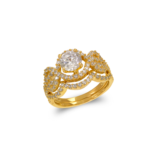 773-314 Ladies Fancy Two-Piece CZ Ring