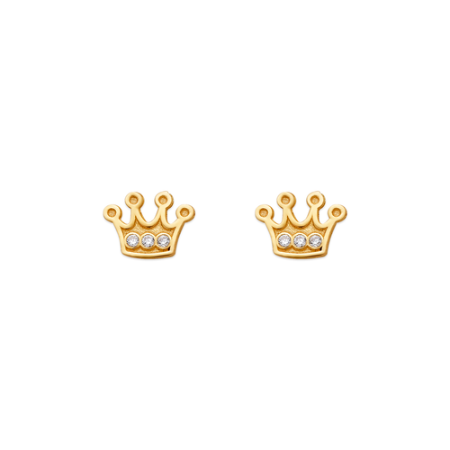 343-233 Tiara CZ Stud Earrings
