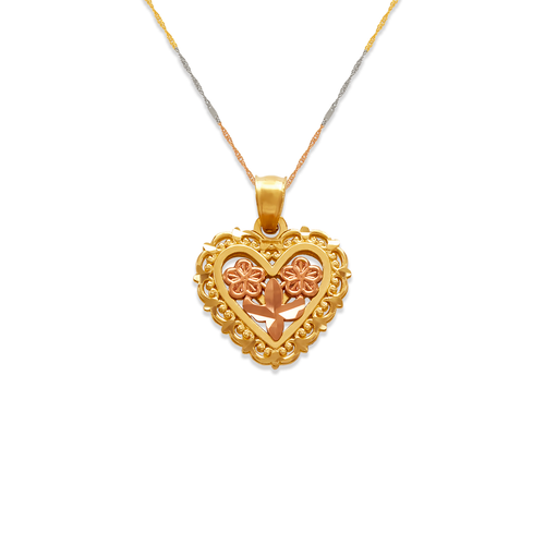 568-159 Two-Piece Heart Pendant