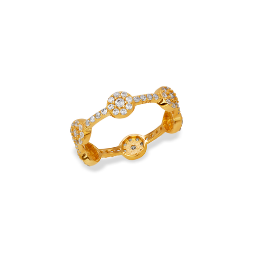 273-110 Ladies Fancy CZ Band Ring