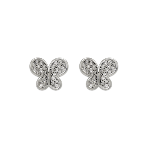 743-039WFancy Butterfly CZ Stud Earrings