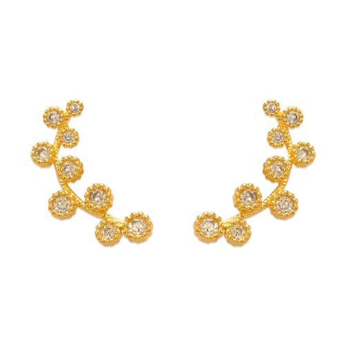 243-017 Crawler CZ Earrings