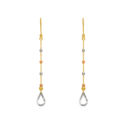 842-004  Dangling Teardrop Earrings