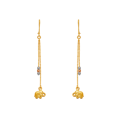 842-016  Dangling Elephant Earrings