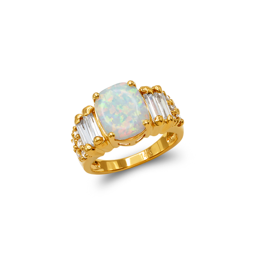 575-002 Ladies Opal CZ Ring