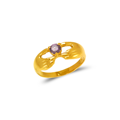 673-028 Ladies Claddagh CZ Ring