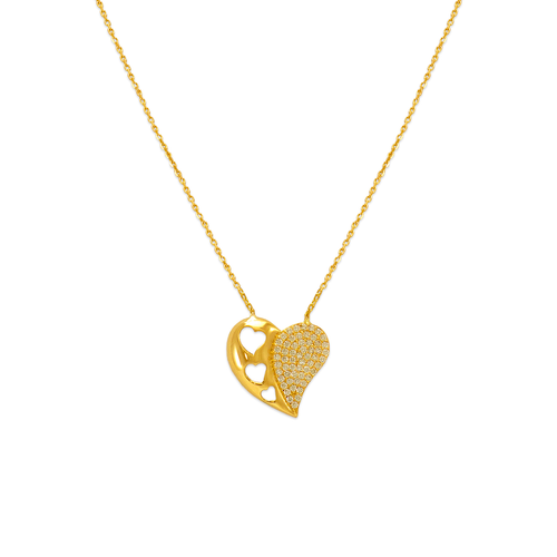 253-005 Fancy Heart CZ Necklace