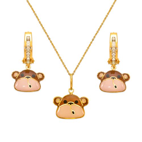 347-903S Monkey Enamel Set