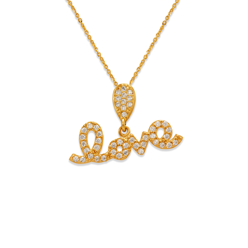 263-006 Fancy Love CZ Pendant