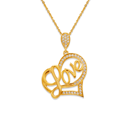 263-008 Fancy Heart CZ Pendant
