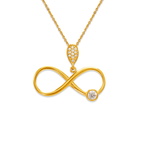 263-010 Fancy Infinity CZ Pendant