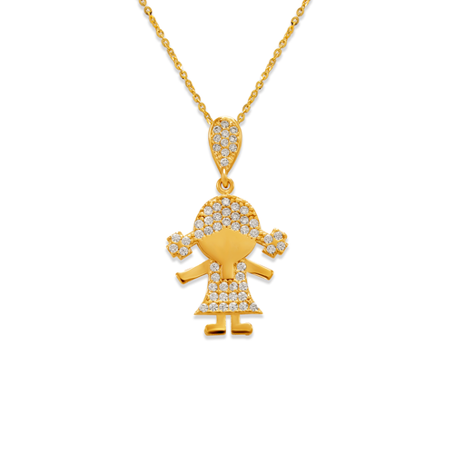 263-032 Fancy Girl CZ Pendant