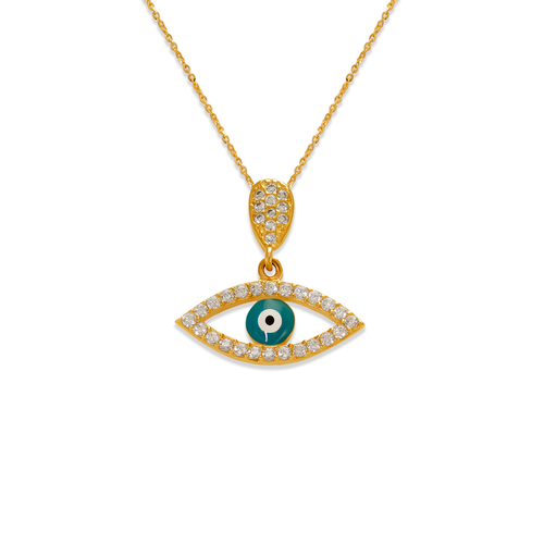263-081 Fancy Evil Eye CZ Pendant