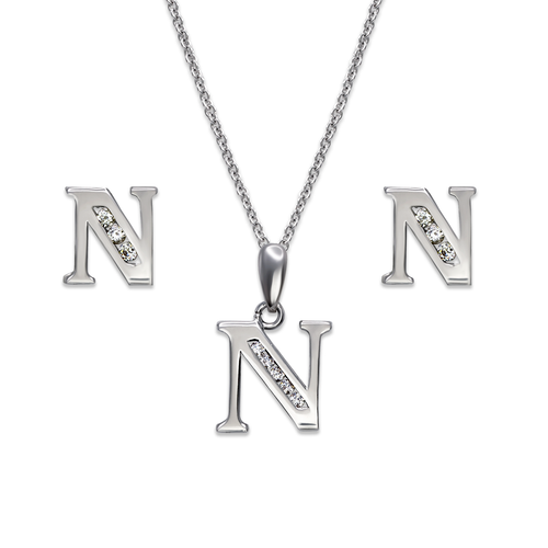 583-101WNS Initial "N" White Collection Set