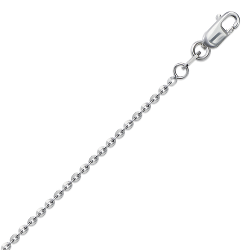132-073WS Rolo Flat D/C White Chain