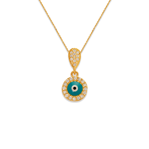 263-083 Fancy Evil Eye CZ Pendant