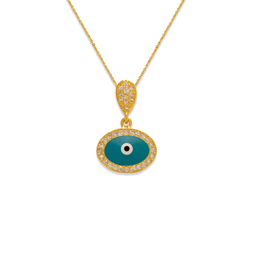 263-084 Fancy Evil Eye CZ Pendant