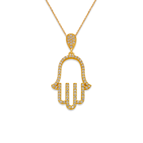 263-152 Fancy Hand of Fatima CZ Pendant