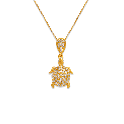 263-202 Fancy Turtle CZ Pendant