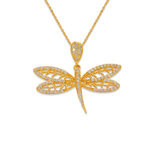 263-205 Fancy Dragonfly CZ Pendant