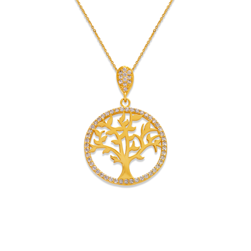 263-210 Fancy Tree of Life CZ Pendant