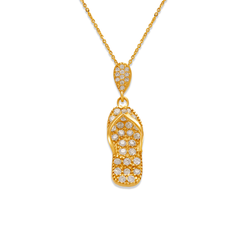 263-211 Fancy Sandal CZ Pendant