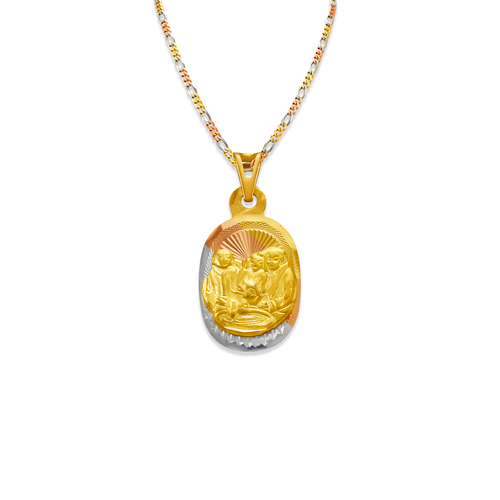 362-816T-014 Oval Baptism Scapular Pendant