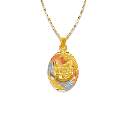 362-816T-018 Oval Baptism Scapular Pendant