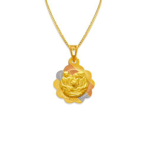 362-876T-013 Flower Baptism Scapular Pendant