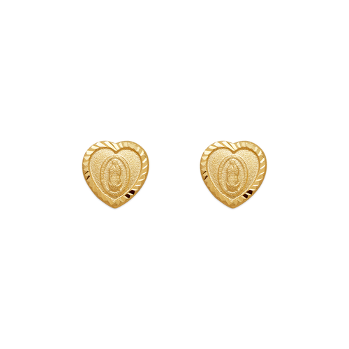 343-322 Guadalupe Heart Stud Earrings