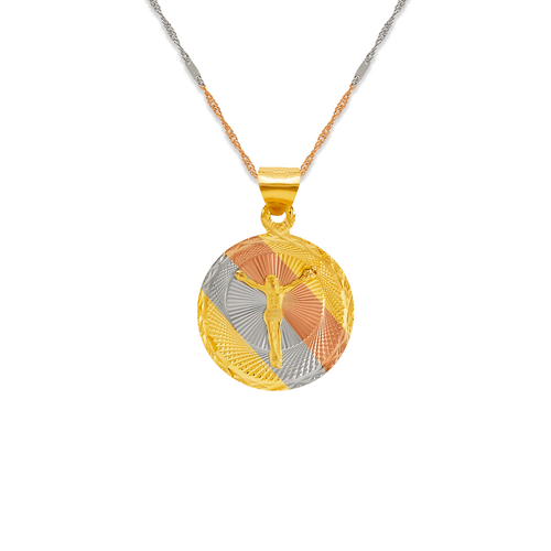 362-841T-016 Round Christ Scapular Pendant