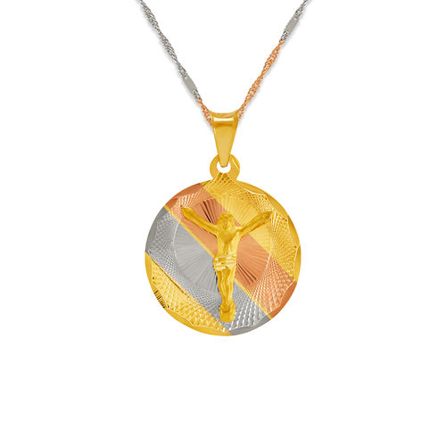 362-841T-020 Round Christ Scapular Pendant