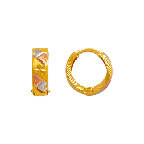 748-005C D/C Huggie Earrings