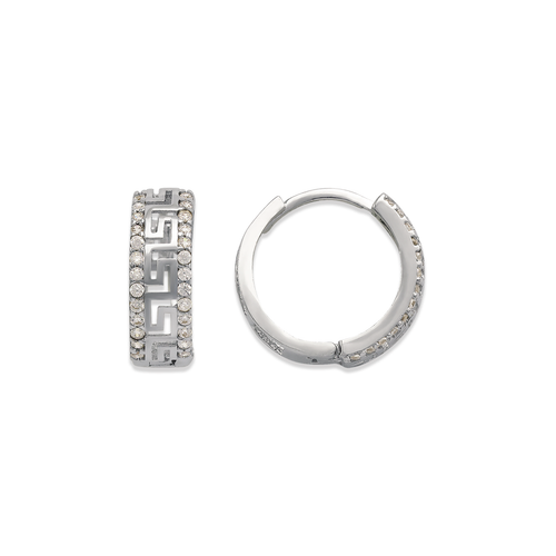 243-219W Huggie CZ Earrings