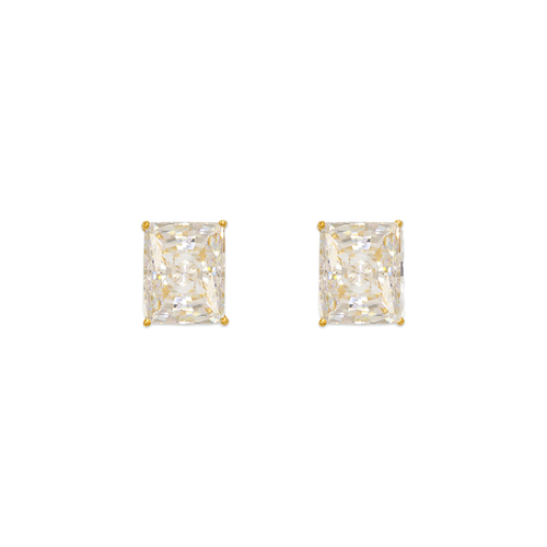 543-138 Cushion Cut CZ Stud Earrings