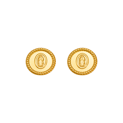 343-327 Guadalupe Bead Circle Stud Earrings