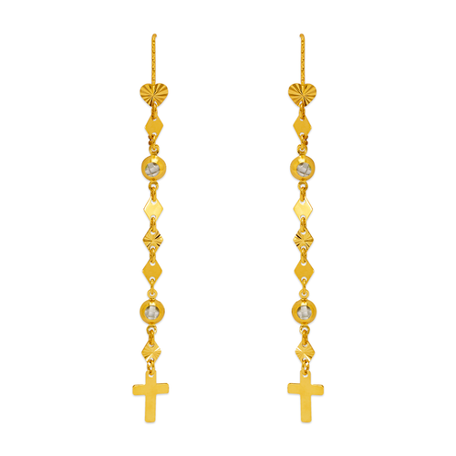 243-301 Dangling Threader CZ Earrings