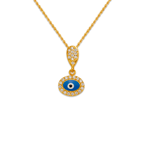 263-085 Fancy Evil Eye CZ Pendant