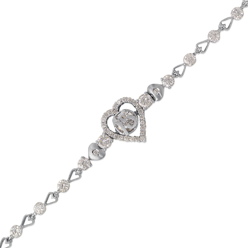 483-010W Fancy 15 Anos CZ Bracelet