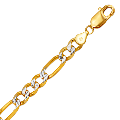 132-206Z-180BR Figaro X-Light Bracelet