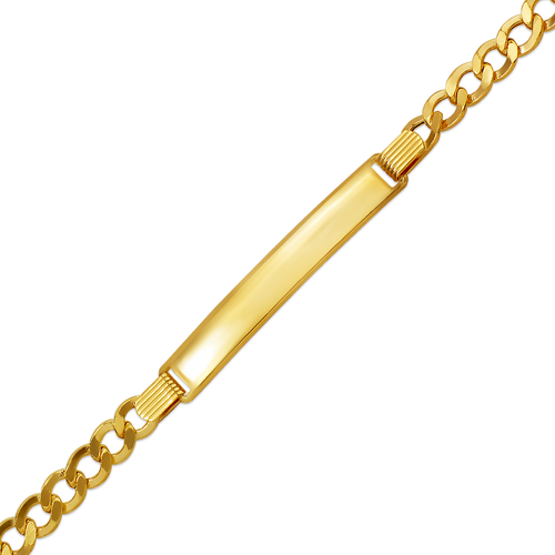 126-101-120 Hollow Curb ID Bracelet