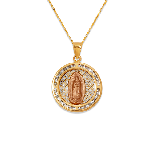 367-193-019 Round Guadalupe CZ Pendant