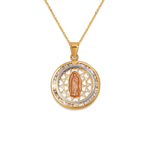367-194-019 Round Guadalupe CZ Pendant