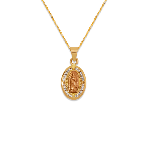 367-291-009 Oval Guadalupe CZ Pendant