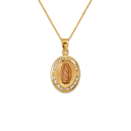 367-291-013 Oval Guadalupe CZ Pendant