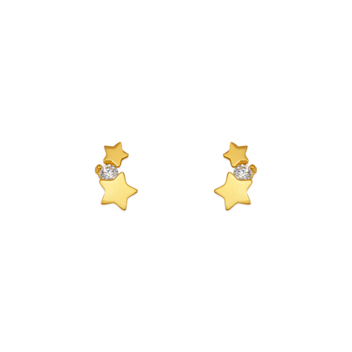 443-470 Star CZ Stud Earrings