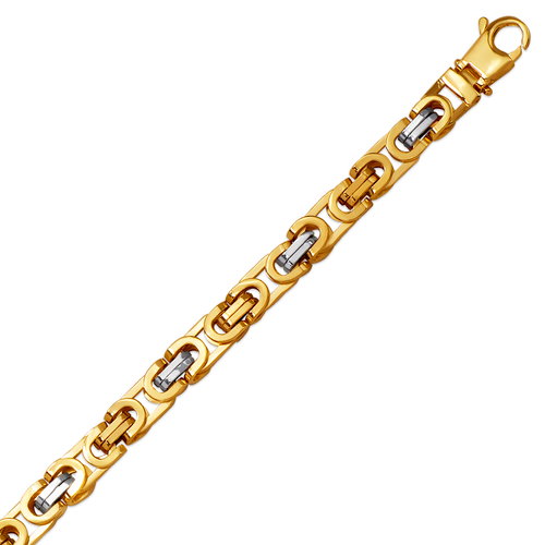 136-652Z-062BR Hollow Byzantine Bracelet