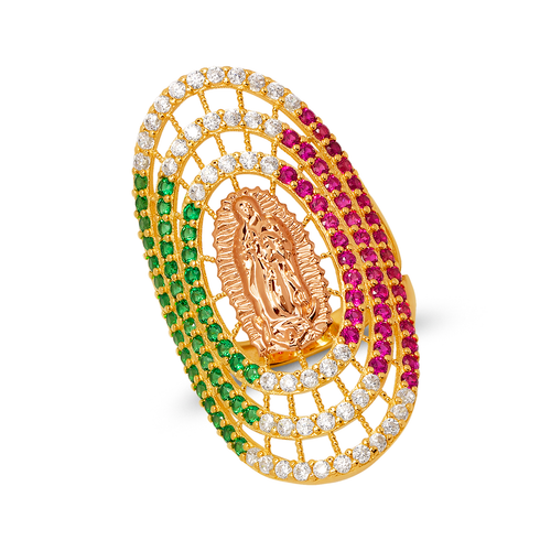 273-465MX Ladies Guadalupe CZ Ring