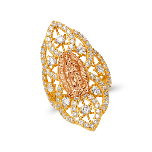 273-466WH Ladies Guadalupe CZ Ring